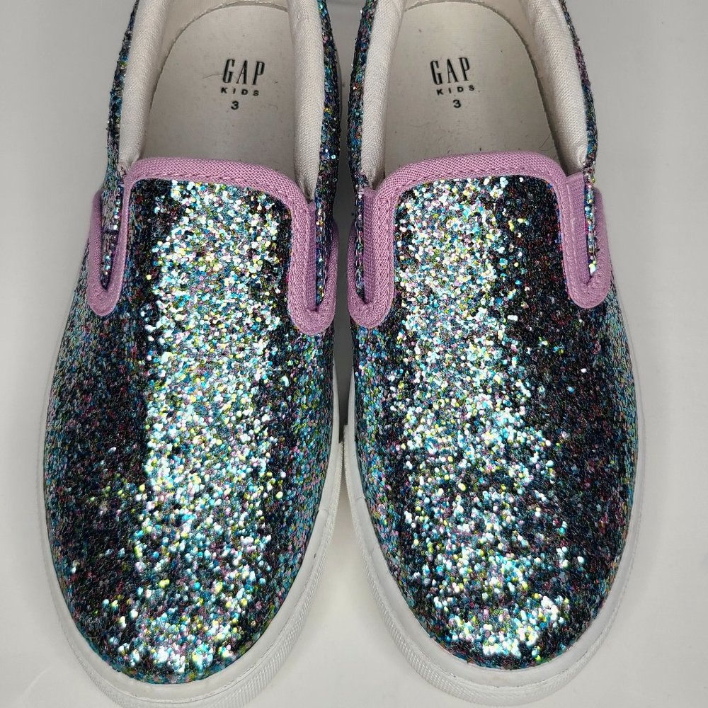 Gap Kids Glitter Slip On Sneaker size 3